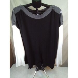 Xxl Women's Vince Camuto sweater 2x Womens Black White Grey Buttons